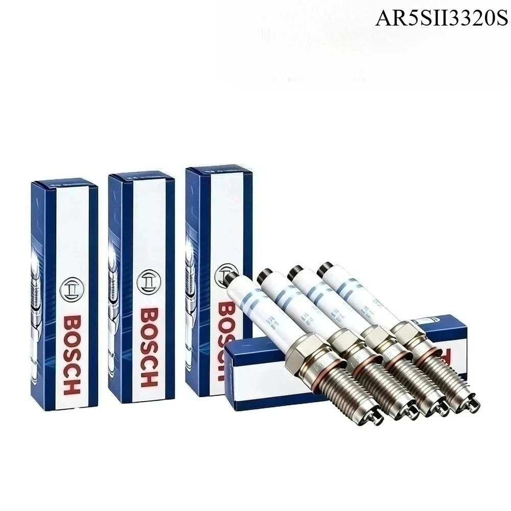 Bosch Spark Plug Iridium - ボッシュ AR5SII3320S スパークプラグは、フォード フィエスタ、エコスポーツ、フォーカスなどの車種に適しています。