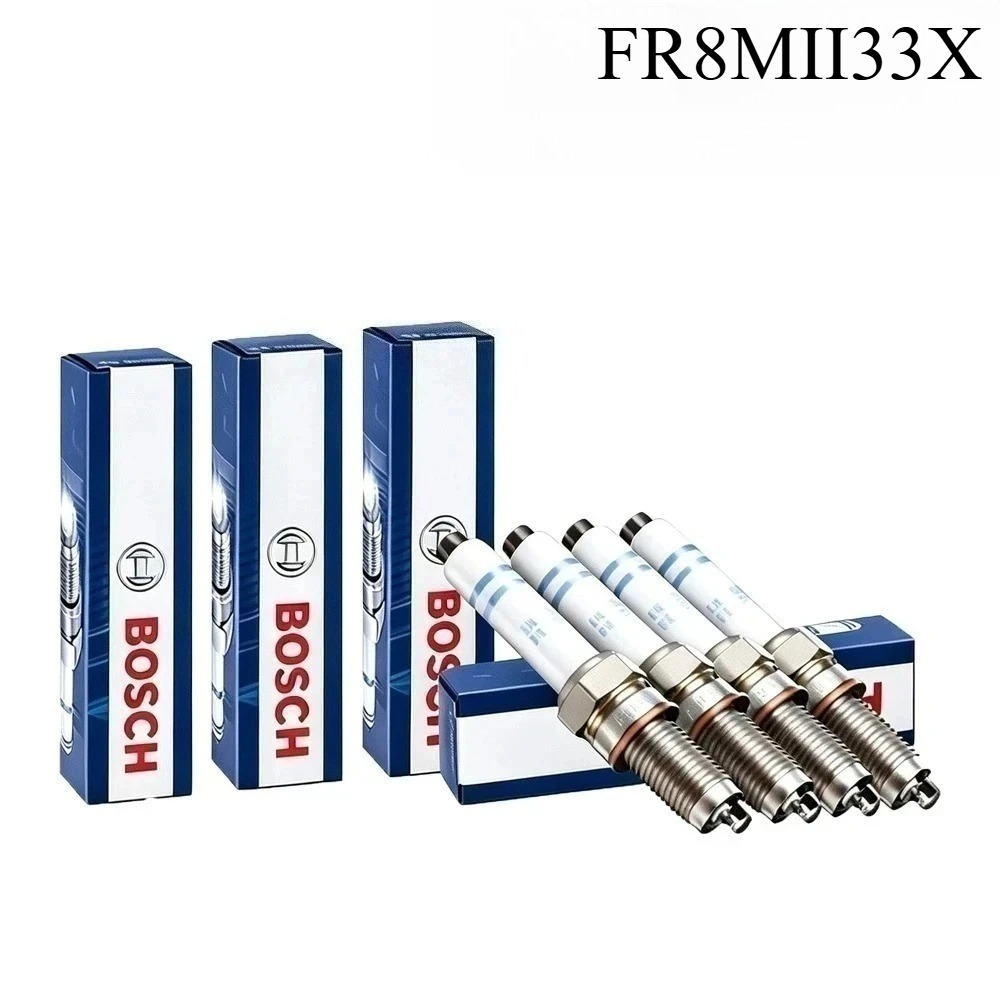 Bosch Spark Plug Iridium - ボッシュFR8MII33Xスパークプラグ トヨタカムリ、ハイランダー、RAV4、ランドクルーザー、レクサスES、GX、RX、ヒュンダイアゼラ、サンタフェ、インフィニティFXに適合