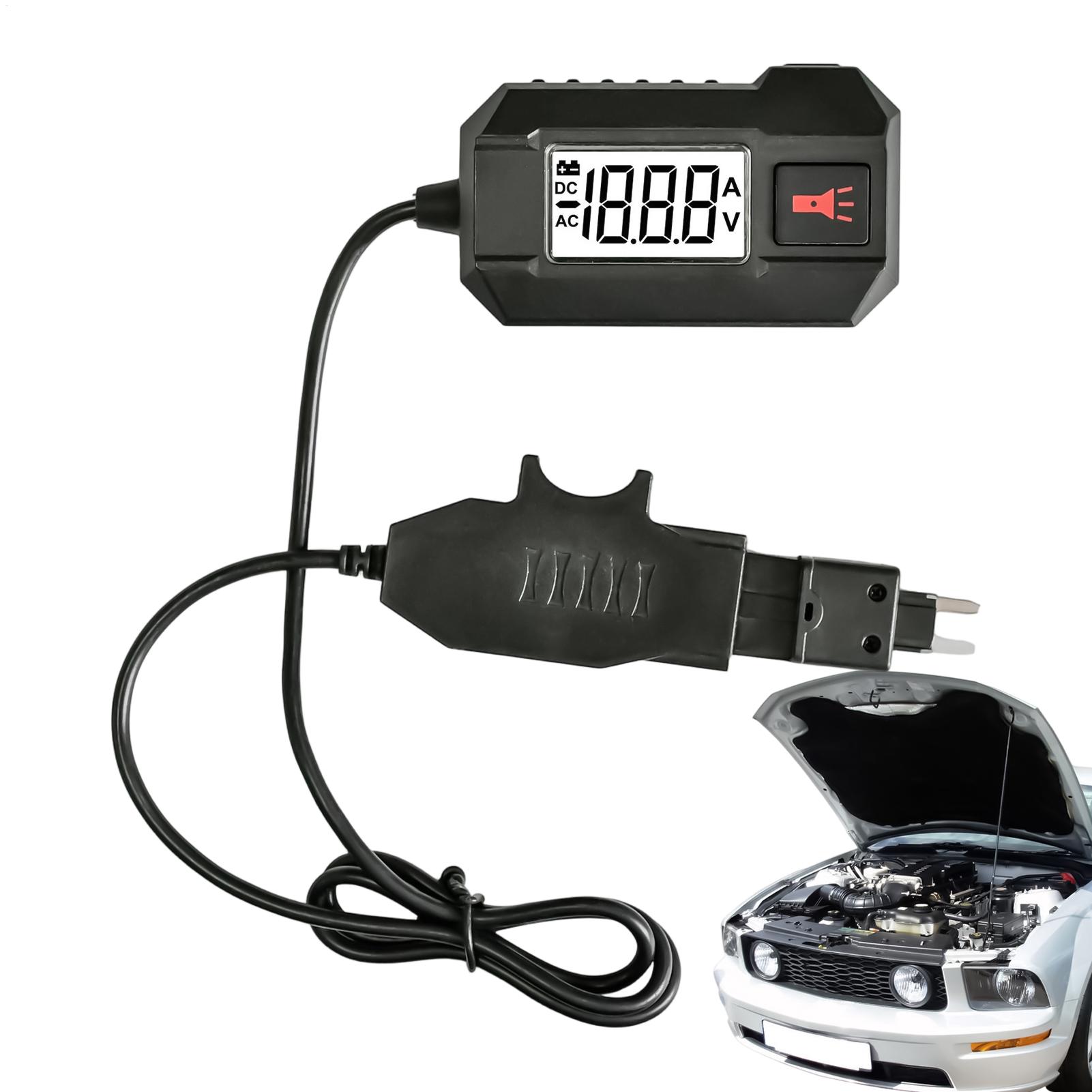 Auto Repair Shop - 自動車用ヒューズテスター 20A 48V ヒューズ高精度 LED ディスプレイ自動車用電気テスターセダン、トラック、RV、ピックアップトラック、修理工場用