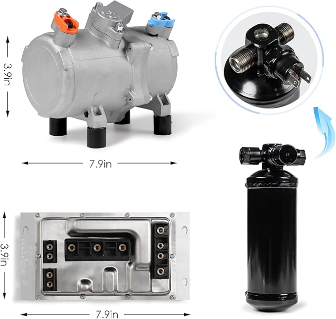 TELCOOL 12V DC 自動車用電動エアコンルーフエバ - Air Compressor のレビューと価格